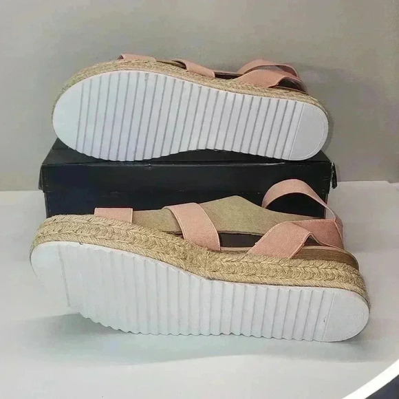 Coasis women strap open toe wedge espadrille sandal new with box and tags - Picture 4 of 5